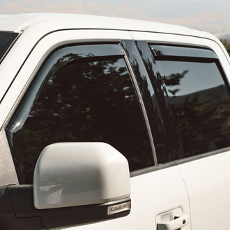 Clim Art® - In-Channel Dark Smoke Front and Rear Side Window Deflectors