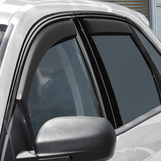 Clim Art® - In-Channel Dark Smoke Front and Rear Side Window Deflectors