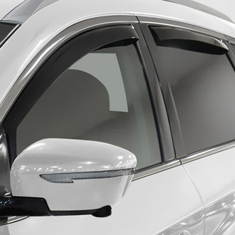 Clim Art® - In-Channel Dark Smoke Front and Rear Side Window Deflectors