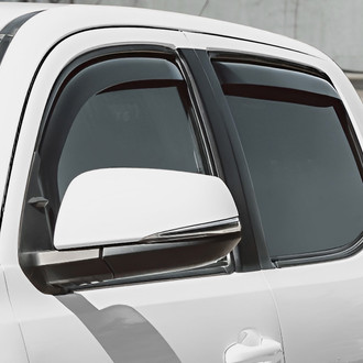 Clim Art® - In-Channel Dark Smoke Front and Rear Side Window Deflectors