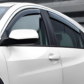 Clim Art® - In-Channel Dark Smoke Front and Rear Side Window Deflectors