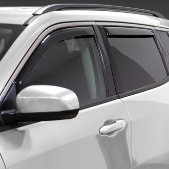 Clim Art® - In-Channel Dark Smoke Front and Rear Side Window Deflectors