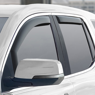 Clim Art® - In-Channel Dark Smoke Front and Rear Side Window Deflectors