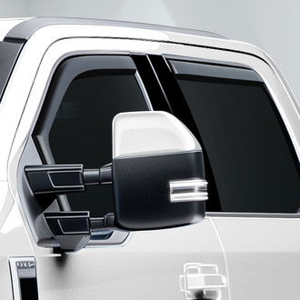 Clim Art® - In-Channel Dark Smoke Front and Rear Side Window Deflectors