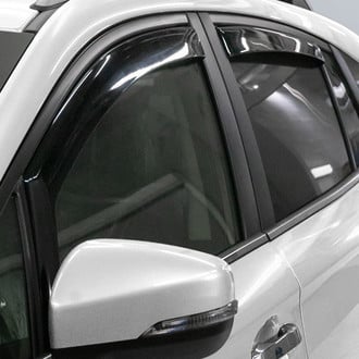 Clim Art® - In-Channel Dark Smoke Front and Rear Side Window Deflectors