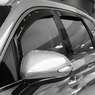 Clim Art® - In-Channel Dark Smoke Front and Rear Side Window Deflectors
