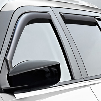 Clim Art® - In-Channel Dark Smoke Front and Rear Side Window Deflectors