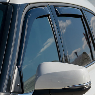 Clim Art® - In-Channel Dark Smoke Front and Rear Side Window Deflectors