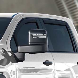 Clim Art® - In-Channel Dark Smoke Front and Rear Side Window Deflectors