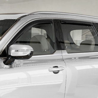 Clim Art® - In-Channel Dark Smoke Front and Rear Side Window Deflectors