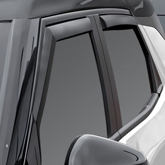 Clim Art® - In-Channel Dark Smoke Front and Rear Side Window Deflectors