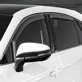 Clim Art® - In-Channel Dark Smoke Front and Rear Side Window Deflectors