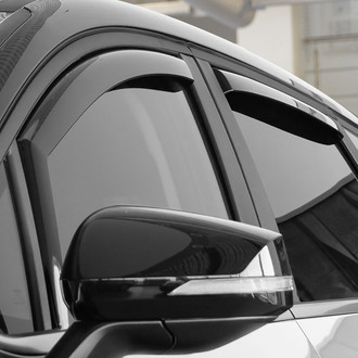 Clim Art® - In-Channel Dark Smoke Front and Rear Side Window Deflectors