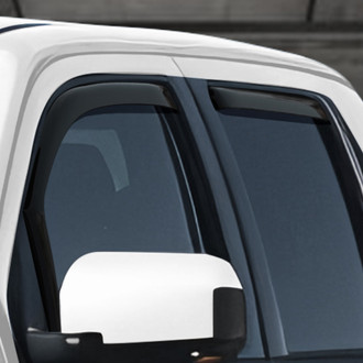 Clim Art® - In-Channel Dark Smoke Front and Rear Side Window Deflectors