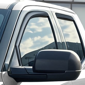Clim Art® - In-Channel Dark Smoke Front and Rear Side Window Deflectors