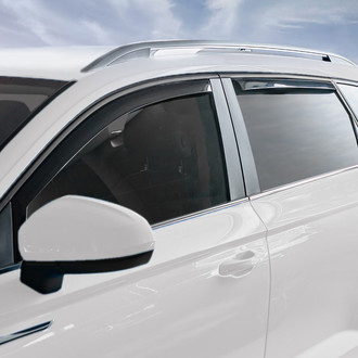 Clim Art® - In-Channel Dark Smoke Front and Rear Side Window Deflectors