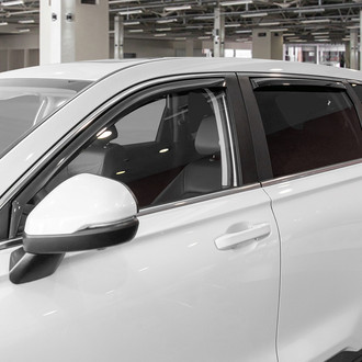 Clim Art® - In-Channel Dark Smoke Front and Rear Side Window Deflectors