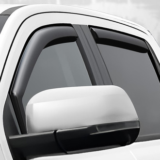 Clim Art® - In-Channel Dark Smoke Front and Rear Side Window Deflectors