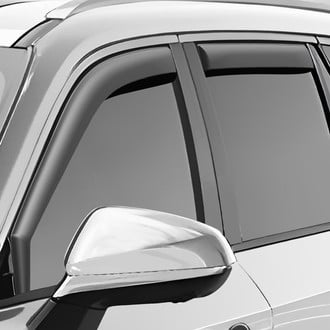 Clim Art® - In-Channel Dark Smoke Front and Rear Side Window Deflectors