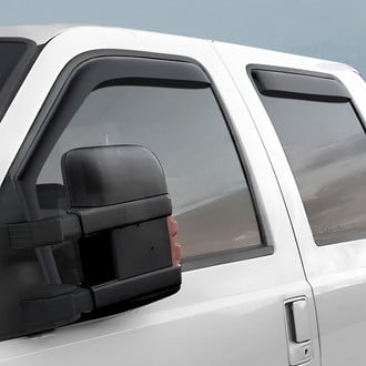 Clim Art® - In-Channel Dark Smoke Front and Rear Side Window Deflectors