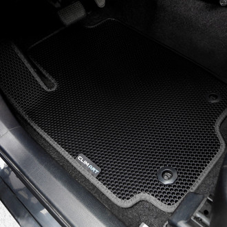 Clim Art® - All-Weather 1st & 2nd Row Black Rubber Floor Mat Set