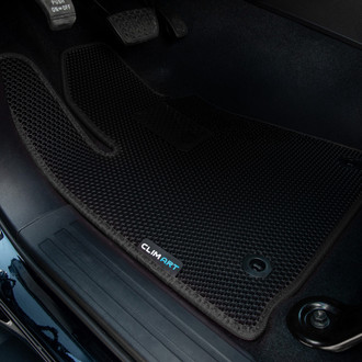 Clim Art® - All-Weather 1st & 2nd Row Black Rubber Floor Mat Set