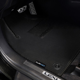 Clim Art® - All-Weather Black Rubber Floor Mat Set