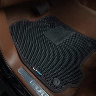 Clim Art® - All-Weather 1st & 2nd Row Black Rubber Floor Mat Set