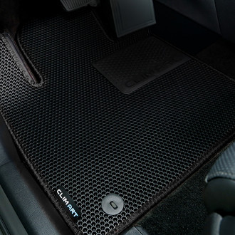 Clim Art® - All-Weather 1st & 2nd Row Black Rubber Floor Mat Set