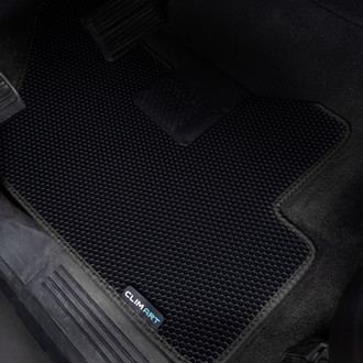 Clim Art® - All-Weather 1st & 2nd Row Black Rubber Floor Mat Set