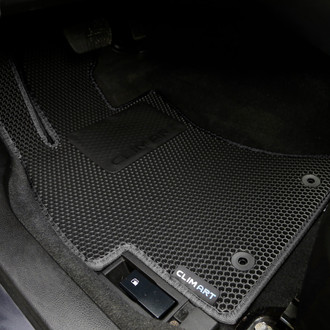 Clim Art® - All-Weather 1st & 2nd Row Black Rubber Floor Mat Set