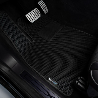 Clim Art® - All-Weather 1st & 2nd Row Black Rubber Floor Mat Set
