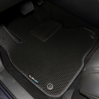 Clim Art® - All-Weather 1st & 2nd Row Black Rubber Floor Mat Set