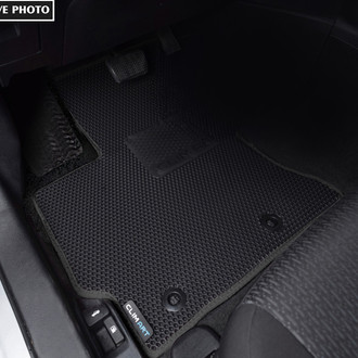 Clim Art® - All-Weather 1st & 2nd Row Black Rubber Floor Mat Set