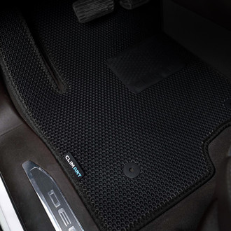 Clim Art® - All-Weather 1st & 2nd Row Black Rubber Floor Mat Set