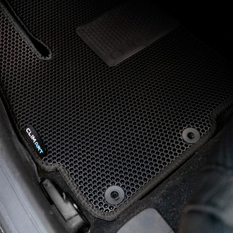 Clim Art® - All-Weather 1st & 2nd Row Black Rubber Floor Mat Set