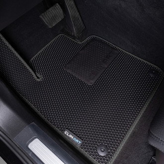 Clim Art® - All-Weather 1st & 2nd Row Black Rubber Floor Mat Set