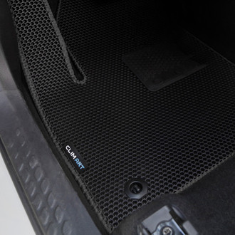Clim Art® - All-Weather 1st & 2nd Row Black Rubber Floor Mat Set