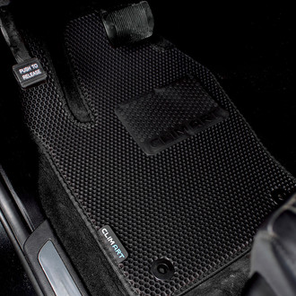 Clim Art® - All-Weather Black Rubber Floor Mat Set
