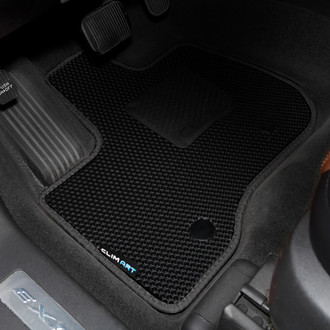 Clim Art® - All-Weather 1st, 2nd & 3rd Row Black Rubber Floor Mat Set