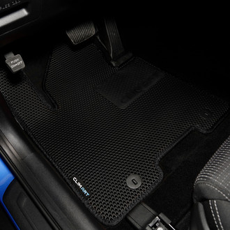 Clim Art® - All-Weather 1st & 2nd Row Black Rubber Floor Mat Set
