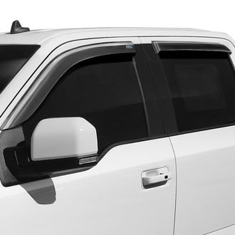 Clim Art® - Tape-On Dark Smoke Front and Rear Side Window Deflectors