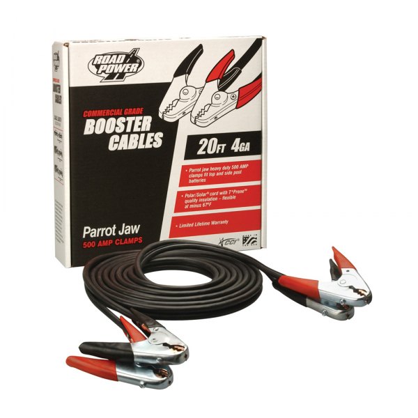 Coleman Cable® - 20' 4-Gauge Heavy Duty Booster Cables