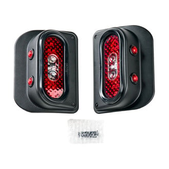 Combat Off Road® - Driver and Passenger Side Black/Red LED Tail Lights