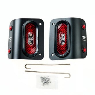 Combat Off Road® - Driver and Passenger Side Black/Red LED Tail Lights