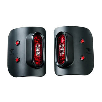 Combat Off Road® - Driver and Passenger Side Black/Red LED Tail Lights