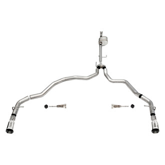 Corsa® - Xtreme™ 304 SS Cat-Back Exhaust System with Split Rear Exit