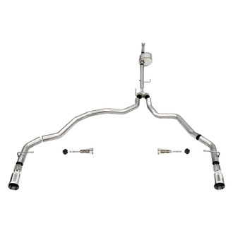 Corsa® - Xtreme™ 304 SS Cat-Back Exhaust System with Split Rear Exit