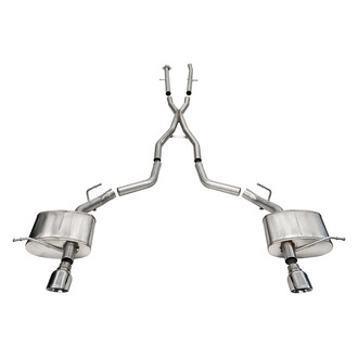 Corsa® - Xtreme™ 304 SS Cat-Back Exhaust System with Split Rear Exit