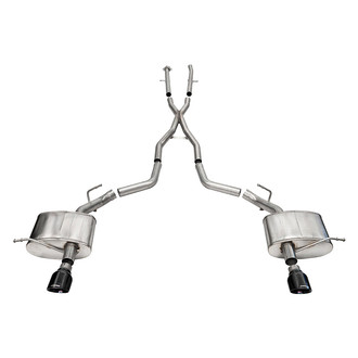 Corsa® - Xtreme™ 304 SS Cat-Back Exhaust System with Split Rear Exit